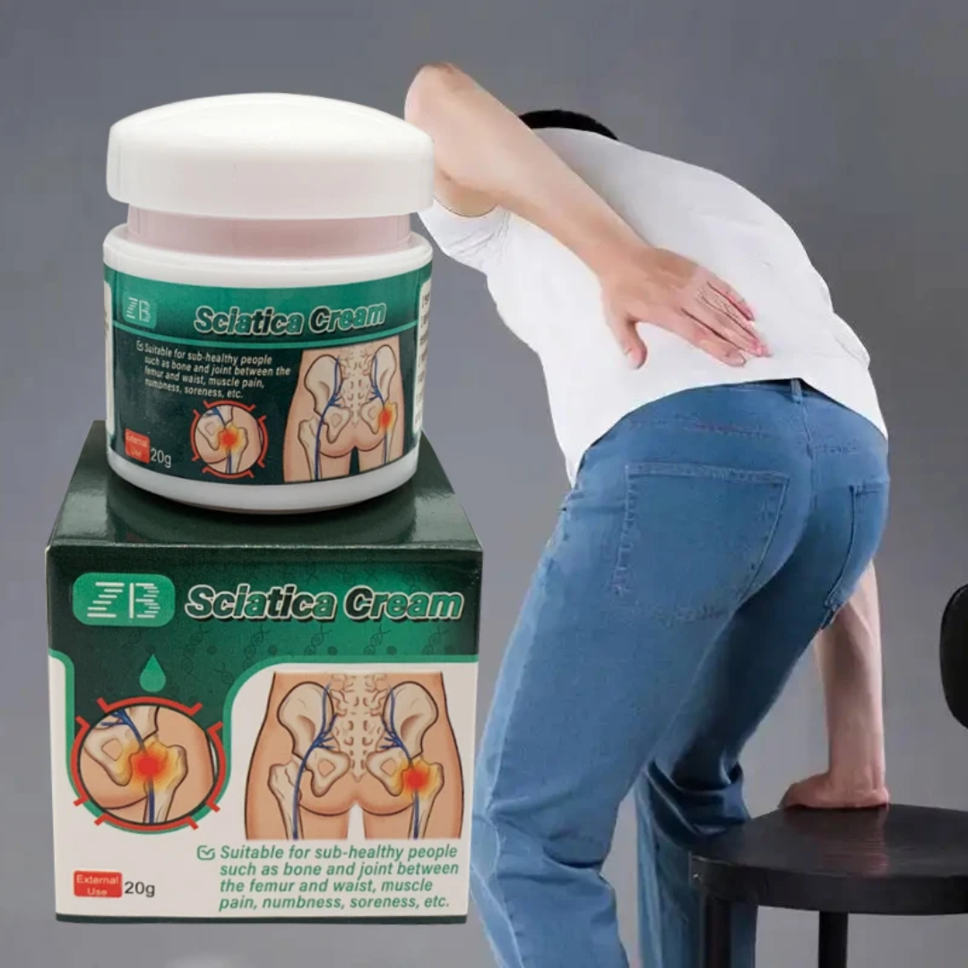 CRÈME ANTI-SCIATIQUE  Soulagement naturel & confort musculaire  ⭐⭐⭐⭐⭐ (Avis clients vérifiés)