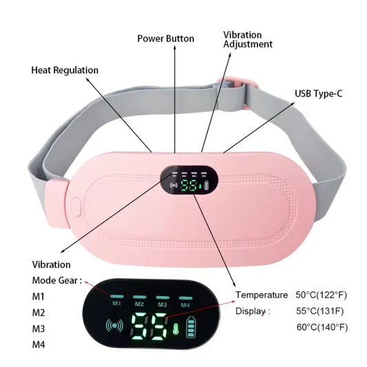 Ceinture Menstruelle Chauffante – Soulagement Immédiat &amp; Confort Pendant les Règles