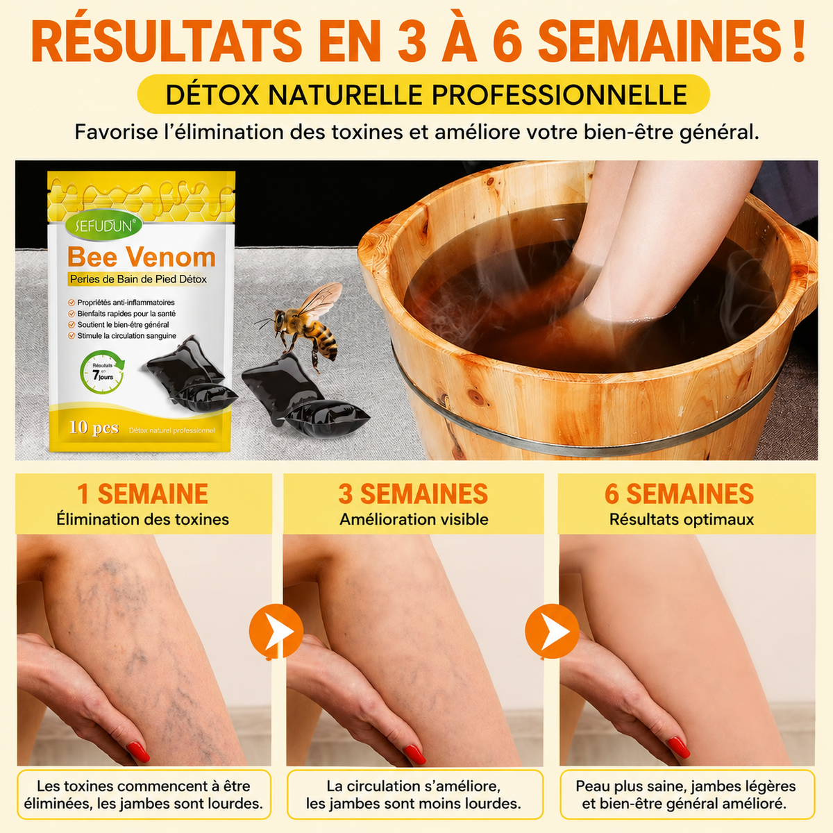 🦶 BEE VENOM DETOX FOOT SOAK